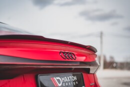 Heck Spoiler Aufsatz Abrisskante passend für Audi A7 C8 / C8 S-Line / S7 C8 / RS7 C8 schwarz Hochglanz