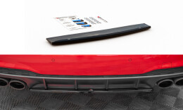 Mittlerer Cup Diffusor Heck Ansatz DTM Look passend für Audi A7 C8 S-Line Carbon Look