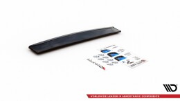Mittlerer Cup Diffusor Heck Ansatz DTM Look passend für Audi A7 C8 S-Line Carbon Look