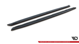 Seitenschweller Ansatz Cup Leisten passend für Skoda Kodiaq Sportline/RS Mk1 / Mk1 Facelift schwarz Hochglanz