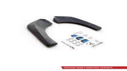 Heck Ansatz Flaps Diffusor für Skoda Kodiaq Mk1 Sportline schwarz Hochglanz