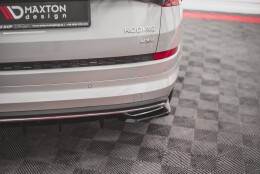Heck Ansatz Flaps Diffusor passend für Skoda Kodiaq Sportline Mk1 / Mk1 Facelift schwarz Hochglanz