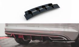 Heck Ansatz Diffusor passend für Skoda Kodiaq Sportline Mk1 / Mk1 Facelift schwarz Hochglanz