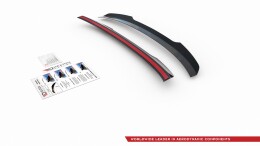 Heck Spoiler Aufsatz Abrisskante V.2 für Skoda Kodiaq Mk1 Sportline/RS schwarz Hochglanz