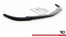 Cup Spoilerlippe Front Ansatz V.3 passend für Mercedes-Benz C Coupe / Limousine / Kombi AMG-Line C204 / W204 Facelift / S204 Facelift schwarz Hochglanz