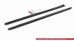 Seitenschweller Ansatz Cup Leisten V.1 passend für Mercedes A35 AMG / AMG-Line W177 schwarz Hochglanz