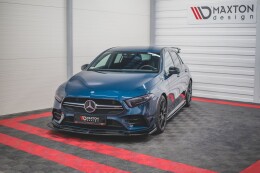 Cup Spoilerlippe Front Ansatz V.3 für Mercedes A35 AMG Aero W177 schwarz Hochglanz