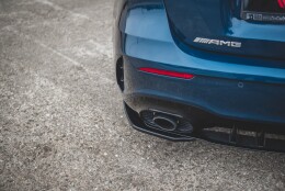Heck Ansatz Flaps Diffusor passend für Mercedes A35 AMG Hatchback W177 schwarz Hochglanz
