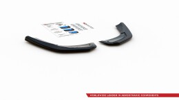 Heck Ansatz Flaps Diffusor passend für Mercedes A35 AMG Hatchback W177 schwarz Hochglanz