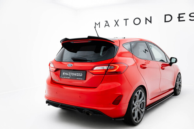Heck Spoiler Aufsatz Abrisskante V.1 passend für Ford Fiesta Mk8 ST / ST-Line schwarz Hochglanz