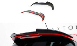 Heck Spoiler Aufsatz Abrisskante V.1 für Ford Fiesta Mk8 ST / ST-Line schwarz Hochglanz