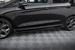 Seitenschweller Ansatz Cup Leisten V.4 passend für Ford Fiesta Mk8 ST / ST-Line schwarz Hochglanz