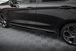 Seitenschweller Ansatz Cup Leisten V.4 passend für Ford Fiesta Mk8 ST / ST-Line schwarz Hochglanz
