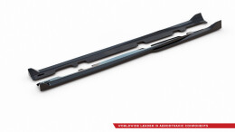 Seitenschweller Ansatz Cup Leisten V.4 passend für Ford Fiesta Mk8 ST / ST-Line schwarz Hochglanz