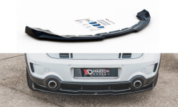 Mittlerer Cup Diffusor Heck Ansatz DTM Look passend für Mini Countryman Mk1 JCW schwarz matt