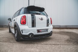 Street+ Mittlerer Diffusor Heck Ansatz RACE passend für Mini Countryman Mk1 JCW schwarz matt