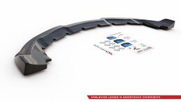 Street+ Mittlerer Diffusor Heck Ansatz RACE passend für Mini Countryman Mk1 JCW schwarz matt