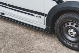 Seitenschweller Ansatz Cup Leisten passend für Mini Countryman Mk1 JCW schwarz matt
