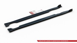 Seitenschweller Ansatz Cup Leisten passend für Mini Countryman Mk1 JCW schwarz matt
