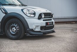 Street+ Spoilerlippe Front Ansatz passend für Mini Countryman Mk1 JCW schwarz Hochglanz