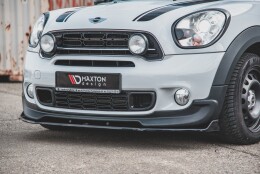 Street+ Spoilerlippe Front Ansatz passend für Mini Countryman Mk1 JCW schwarz Hochglanz