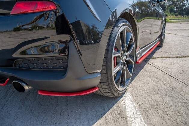 Heck Ansatz Flaps Diffusor V.2 passend für Hyundai I30 N Mk3 Hatchback