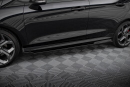 Seitenschweller Ansatz Cup Leisten V.3 passend für Ford Fiesta Mk8 ST / ST-Line schwarz Hochglanz
