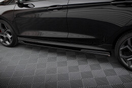 Seitenschweller Ansatz Cup Leisten V.3 passend für Ford Fiesta Mk8 ST / ST-Line schwarz Hochglanz