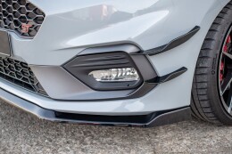 Cup Spoilerlippe Front Ansatz V.5 für Ford Fiesta Mk8 ST / ST-Line schwarz Hochglanz