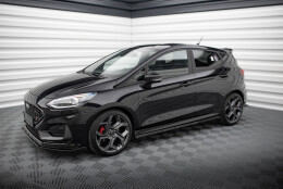 Seitenschweller Ansatz Cup Leisten V.2 passend für Ford Fiesta Mk8 ST / ST-Line schwarz Hochglanz