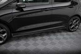 Seitenschweller Ansatz Cup Leisten V.2 passend für Ford Fiesta Mk8 ST / ST-Line schwarz Hochglanz