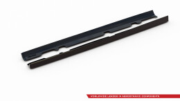 Seitenschweller Ansatz Cup Leisten V.2 passend für Ford Fiesta Mk8 ST / ST-Line schwarz Hochglanz