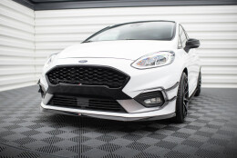 Street+ Spoilerlippe Front Ansatz V.6 passend für Ford Fiesta Mk8 ST / ST-Line schwarz Hochglanz