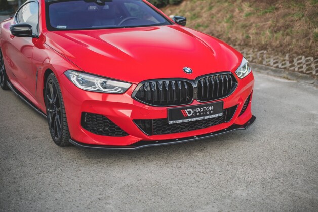 Cup Spoilerlippe Front Ansatz V.1 passend für BMW 8 Coupe G15 / 8 Gran Coupe M Paket G16 schwarz Hochglanz