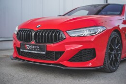 Cup Spoilerlippe Front Ansatz V.1 passend für BMW 8 Coupe G15 / 8 Gran Coupe M Paket G16 schwarz Hochglanz