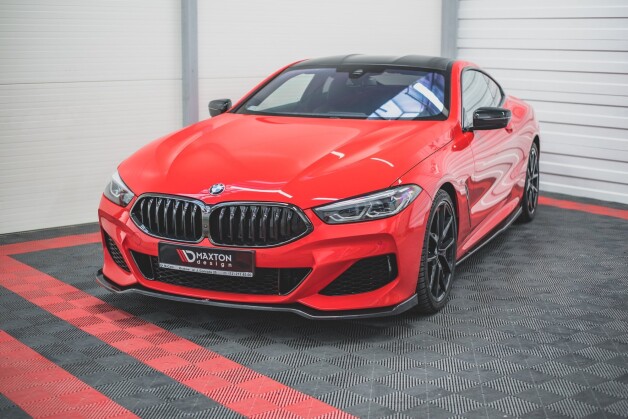 Street+ Spoilerlippe Front Ansatz V.2 passend für BMW 8 Coupe G15 / 8 Gran Coupe M Paket G16 schwarz Hochglanz