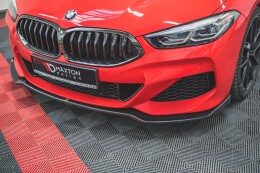 Cup Spoilerlippe Front Ansatz V.2 für BMW 8 Coupe G15 / 8 Gran Coupe M Paket G16 schwarz Hochglanz