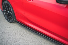 Seitenschweller Ansatz Cup Leisten passend für BMW 8 Coupe M-Paket G15 / M8 F92 schwarz Hochglanz