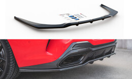 Mittlerer Cup Diffusor Heck Ansatz DTM Look passend für BMW 8 Coupe M-Paket G15 schwarz Hochglanz