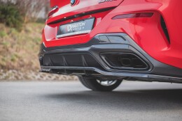 Mittlerer Cup Diffusor Heck Ansatz DTM Look passend für BMW 8 Coupe M-Paket G15 schwarz Hochglanz