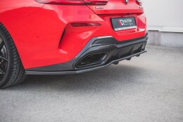 Mittlerer Cup Diffusor Heck Ansatz DTM Look passend für BMW 8 Coupe M-Paket G15 schwarz Hochglanz