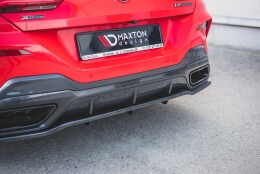 Mittlerer Cup Diffusor Heck Ansatz DTM Look passend für BMW 8 Coupe M-Paket G15 schwarz Hochglanz