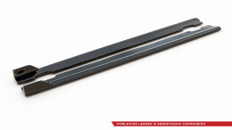 Seitenschweller Ansatz Cup Leisten V.5 passend für Hyundai I30 N Mk3 / Mk3 FL Hatchback/ Fastback schwarz Hochglanz