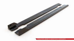 Seitenschweller Ansatz Cup Leisten V.5 passend für Hyundai I30 N Mk3 / Mk3 FL Hatchback/ Fastback schwarz Hochglanz