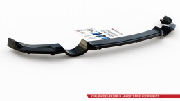 Mittlerer Cup Diffusor Heck Ansatz DTM Look passend für Hyundai I30 N Mk3 Hatchback schwarz Hochglanz