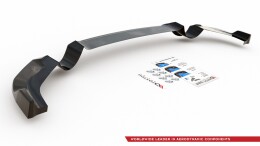 Mittlerer Cup Diffusor Heck Ansatz passend für Hyundai I30 N Mk3 Hatchback schwarz Hochglanz