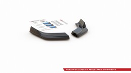 Heck Ansatz Flaps Diffusor V.3 passend für Hyundai I30 N Mk3 Hatchback schwarz Hochglanz