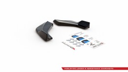 Heck Ansatz Flaps Diffusor V.3 passend für Hyundai I30 N Mk3 Hatchback schwarz Hochglanz