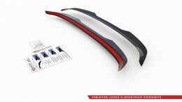 Heck Spoiler Aufsatz Abrisskante V.2 für Hyundai I30 N Mk3 / Mk3 FL Hatchback schwarz Hochglanz