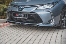 Cup Spoilerlippe Front Ansatz für Toyota Corolla XII Limousine  schwarz matt